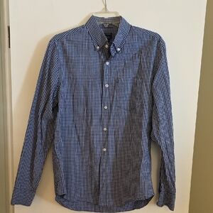 J. Crew Navy Gingham Men's Shirt
